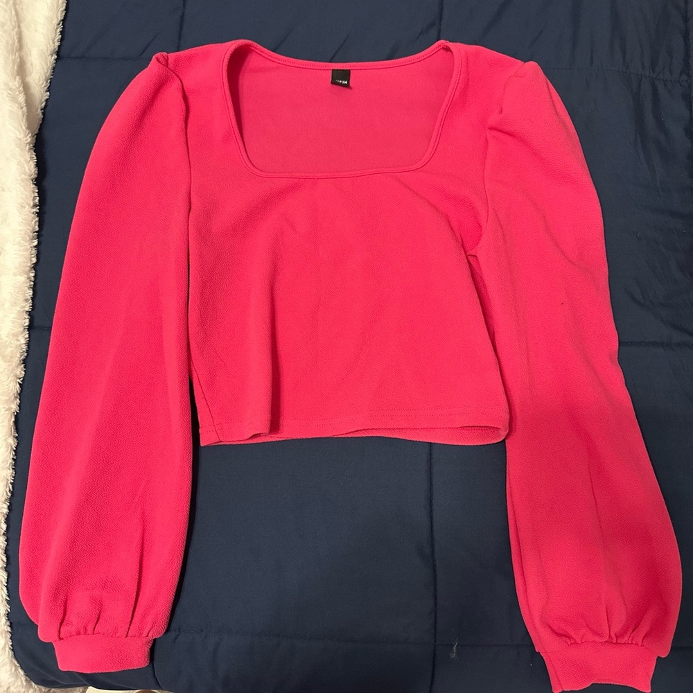 SHEIN Vibrant Pink Blouse
